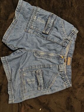 croft & barrow Blue Denim Utility Shorts